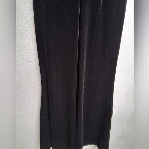 NWT Elegant Black Velvet Cowl Neck Maxi Dress Size 10 - Picture 5 of 10